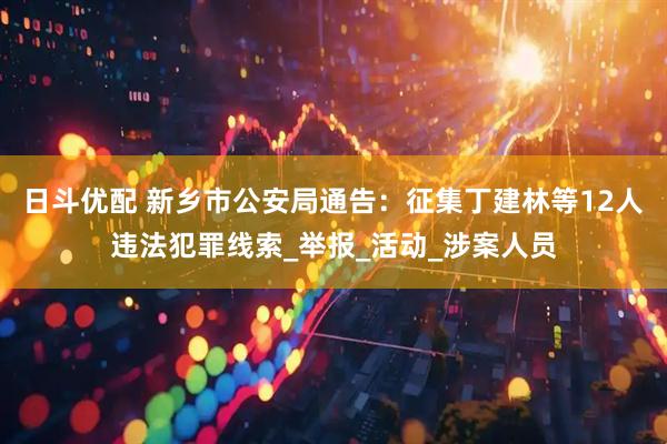 日斗优配 新乡市公安局通告：征集丁建林等12人违法犯罪线索_举报_活动_涉案人员